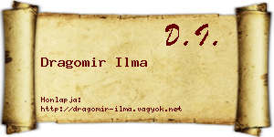 Dragomir Ilma névjegykártya